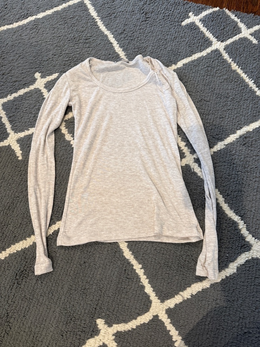 Zara Gray Long Sleeve Top